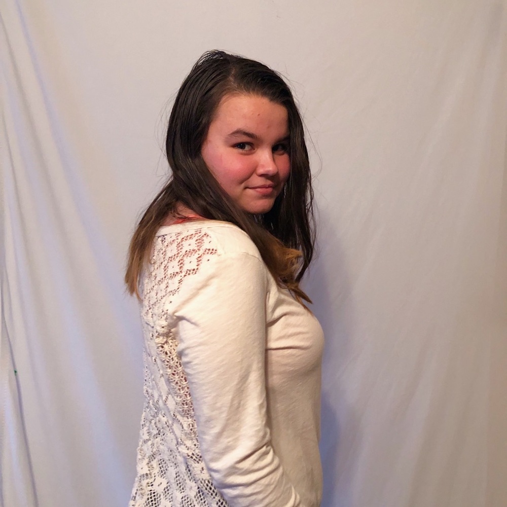 White Lace Free People Top